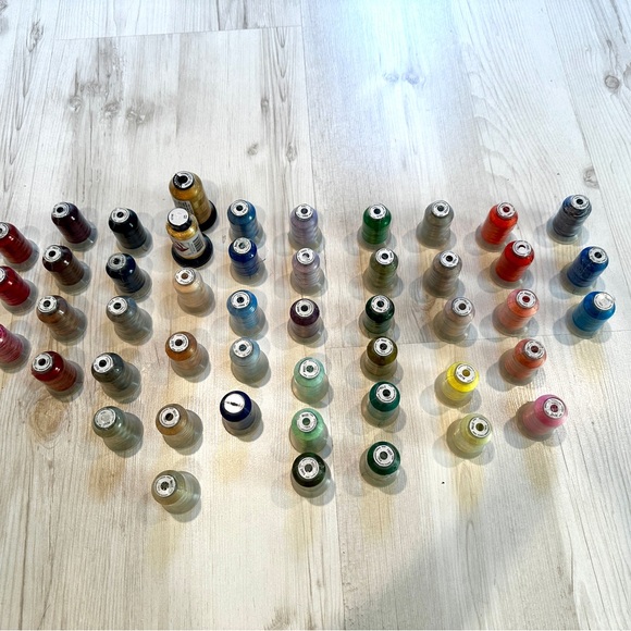 Lot of 48 spools of NEW polyester embroidery thread.  Please see pics - Picture 2 of 8